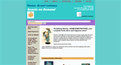 Desktop Screenshot of homescentsations.com